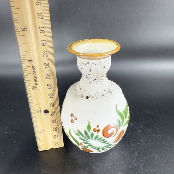 Mexico Folk Art Pottery Vase Tonala Talavera Ceramic Hand Painted Stoneware VTG - Picture 7 of 16